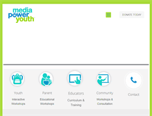 Tablet Screenshot of mediapoweryouth.org